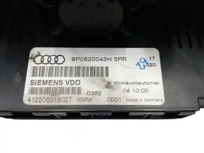 Second-hand car spare part climate control for audi a3 (8p1) 1.6 oem iam references 8p0820043h  412206018027