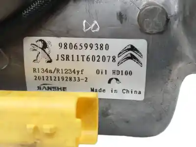 Peça sobressalente para automóvel em segunda mão compressor de ar condicionado a/a a/c por citroen c-elysee (dd_) 1.2 vti 72 (ddhmy0) referências oem iam 9806599380  jsr11t602078