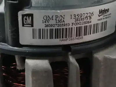Peça sobressalente para automóvel em segunda mão alternador por opel adam (m13) 1.4 referências oem iam 13597226 2619573b 130a