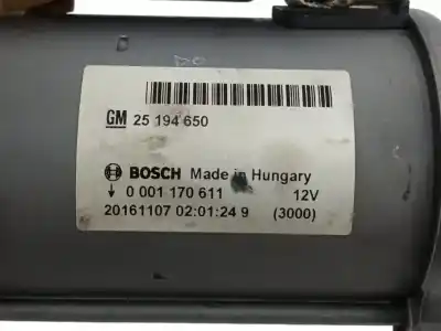 Автозапчасти б/у двигатель запускается за opel adam 1.4 16v ссылки oem iam 25194650  0001170611