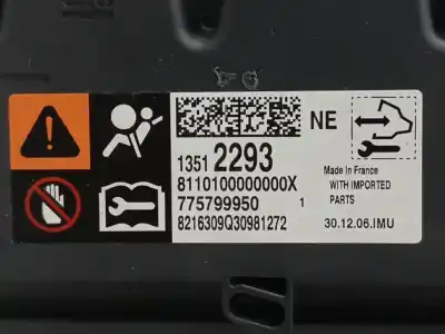 Автозапчасти б/у блок управления подушками безопасности за opel adam 1.4 16v ссылки oem iam 13512293  