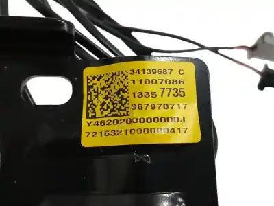 Peça sobressalente para automóvel em segunda mão chicote / encaixe cinto segurança traseiro central por opel adam (m13) 1.4 referências oem iam 34139687  