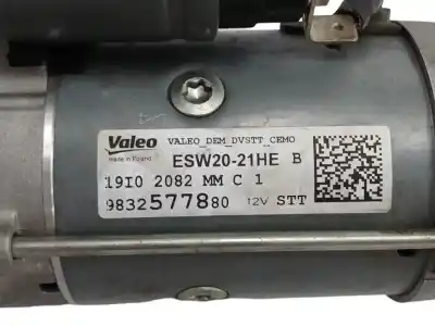 Peça sobressalente para automóvel em segunda mão motor de arranque por citroen c-elysee (dd_) 1.5 bluehdi 100 referências oem iam 9832577880  