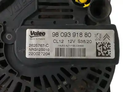 Автозапчастина б/у генератор для citroen c-elysee (dd_) 1.5 bluehdi 100 посилання на oem iam 9809391880 nrg12s010 cl12