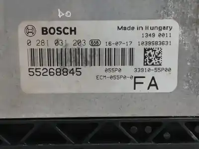 Second-hand car spare part ecu engine control for suzuki vitara (ly) 1.6 ddis (apk 416d) oem iam references 55268845  0281031203