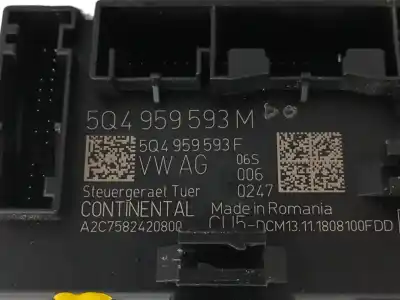 Second-hand car spare part electronic module for seat leon st (5f8) 1.5 tsi oem iam references 5q4959593m a2c7582460800 