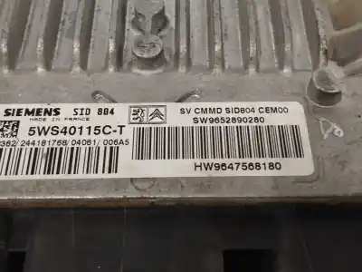 Second-hand car spare part ecu engine control for citroen c2 (jm_) 1.4 hdi oem iam references 9652890280  5ws40115ct