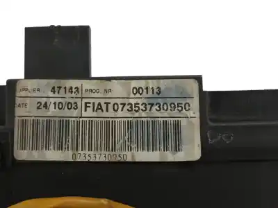 Second-hand car spare part multifunction switch for fiat idea (135) 1.3 16v jtd 16v dynamic plus (10.2005->) 69 cv / 51 kw oem iam references 07353730950  