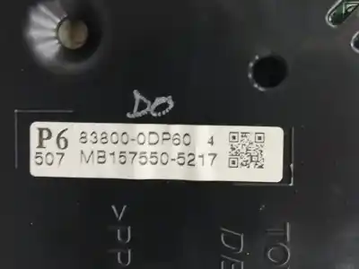 Автозапчастина б/у панель інструментів для toyota yaris (_p13_) 1.3 (nsp130_) посилання на oem iam 838000dp60  mb1575505217