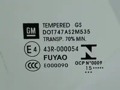 Автозапчасти б/у заднее правое окно за opel astra k lim. 5türig 1.6 cdti dpf ссылки oem iam   