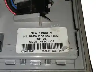 Second-hand car spare part interior rear right light for bmw x3 (e83) 2.0 d oem iam references 7162214  