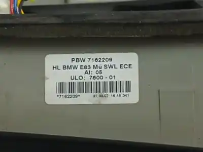 Second-hand car spare part left tailgate light for bmw x3 (e83) 2.0 d oem iam references 7162209  