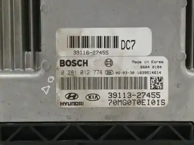 Second-hand car spare part ecu engine control for kia magentis 2.0 crdi oem iam references 3911327455  0281012774