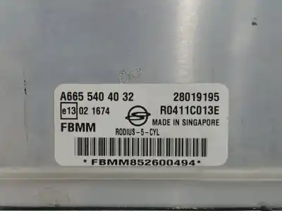 Автозапчасти б/у блок управления двигателем за ssangyong rodius xdi ссылки oem iam a6655404032  