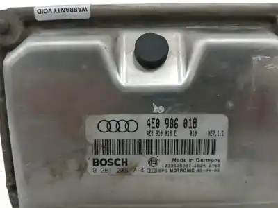 Tweedehands auto-onderdeel ecu motorcontroller voor audi a8 (4e2) 6.0 w12 48v cat (bht) oem iam-referenties 4e0906018  0261208714