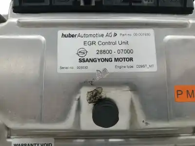 Pezzo di ricambio per auto di seconda mano centralina motore per ssangyong musso 2.9 turbodiesel cat riferimenti oem iam 2880007000  