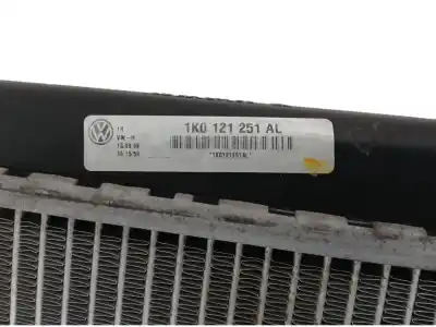 Автозапчастина б/у водяний радіатор для volkswagen caddy iii monospace (2kb, 2kj, 2cb, 2cj) 1.9 tdi посилання на oem iam 1k0121251al  