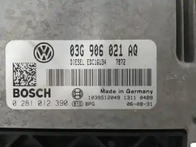 Автозапчастина б/у ебу контролер двигуна для volkswagen caddy iii monospace (2kb, 2kj, 2cb, 2cj) 1.9 tdi посилання на oem iam 03g906021aq  0281012390