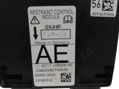 Second-hand car spare part airbag control unit for ford transit combi ´06 ft 260 corto oem iam references 6c1t14b056ae  5wk43536