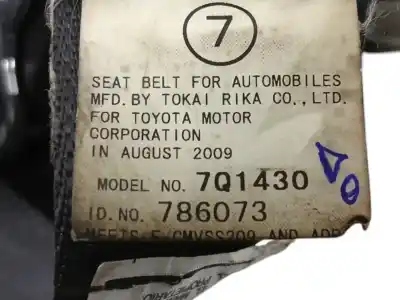 Автозапчасти б/у задний правый ремень безопасности за toyota rav 4 iii (_a3_) 2.2 d (ala35_) ссылки oem iam 7q1430  