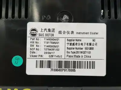 Peça sobressalente para automóvel em segunda mão quadrante por mg rover mg zs suv 1.5 vti referências oem iam   