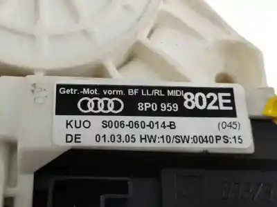 Peça sobressalente para automóvel em segunda mão motor elevador vidro dianteiro direito por audi a3 (8p1) 2.0 tdi 16v referências oem iam 8p0959802e  