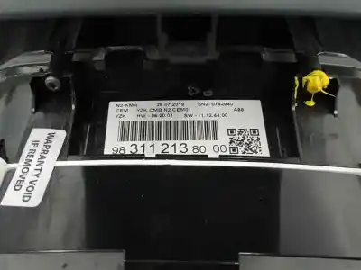 İkinci el araba yedek parçası enstrüman paneli için citroen c3 aircross ii (2r_, 2c_) 1.2 puretech 110 (2rhnzb 2rhnzw 2rhnpx 2rhnpj) oem iam referansları 9831121380  