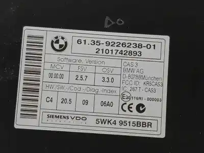 Second-hand car spare part electronic module for bmw x1 (e84) 2.0 turbodiesel cat oem iam references 61359226238  