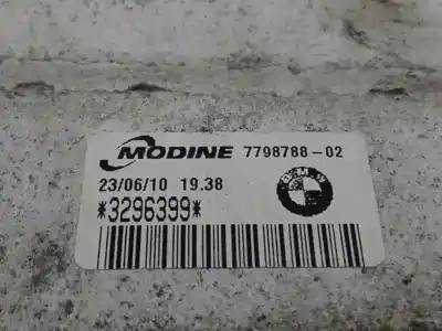 Second-hand car spare part intercooler for bmw x1 (e84) 2.0 turbodiesel cat oem iam references 7798788  