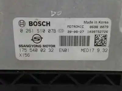 Автозапчастина б/у ебу контролер двигуна для ssangyong tivoli 1.5 посилання на oem iam 1755400232  0261s1007b