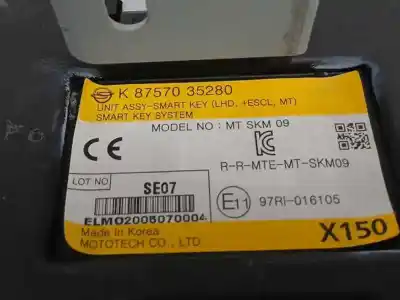 Автозапчастина б/у електронний модуль для ssangyong tivoli 1.5 посилання на oem iam 8757035280  
