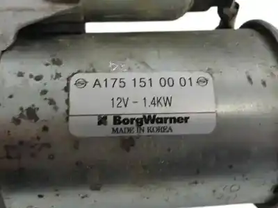 Автозапчасти б/у двигатель запускается за ssangyong tivoli 1.5 ссылки oem iam a1751510001  