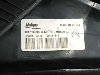Second-hand car spare part left tailgate light for citroen c-elysée 1.6 16v cat (nfp / ec5m) oem iam references 9817303780  90121240