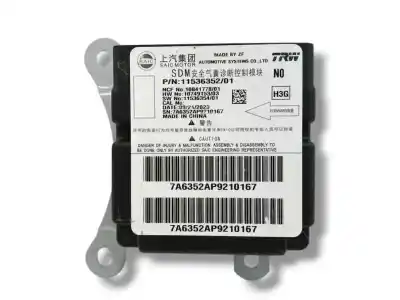 Peça sobressalente para automóvel em segunda mão centralina de airbag por mg rover mg zs suv 1.5 vti referências oem iam 