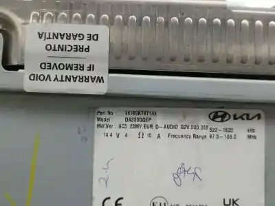 Peça sobressalente para automóvel em segunda mão display gps / multimídia por hyundai i10 iii (ac3, ai3) 1.2 mpi referências oem iam 96160k78714  da333gqep