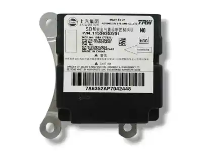 Peça sobressalente para automóvel em segunda mão centralina de airbag por mg rover mg zs suv 1.5 vti referências oem iam 