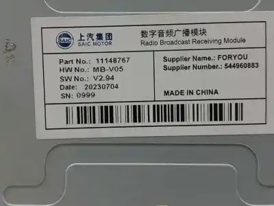 Second-hand car spare part electronic module for mg zs zs suv (azs1) 1.5 vti oem iam references   544960883