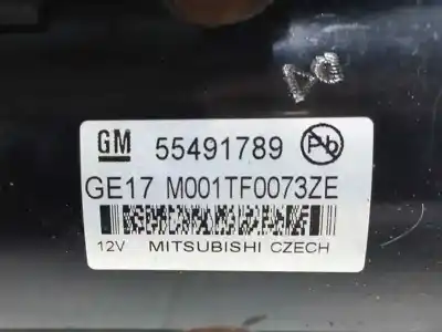 Second-hand car spare part starter motor for opel mokka 1.6 cdti dpf oem iam references 55491789  