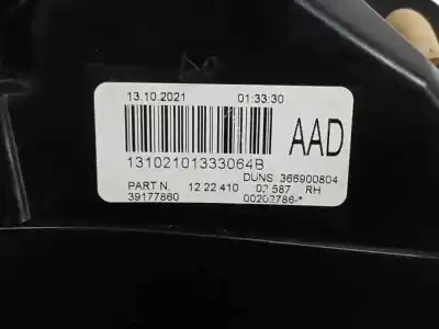 Second-hand car spare part right tailgate light for opel adam 1.4 16v cat (a 14 xel / ldd / l2z) 87 cv / 64 kw oem iam references 39177860  