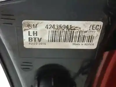 Second-hand car spare part left tailgate light for opel mokka 1.6 cdti dpf oem iam references 42435941  