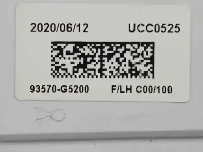 Second-hand car spare part left front power window switch for kia niro (de) e-niro oem iam references 93570g5200  