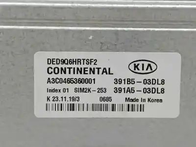 Second-hand car spare part ecu engine control for kia niro (de) 1.6 gdi hybrid oem iam references 391b503dl8 a3c0465360001 391a503dl8