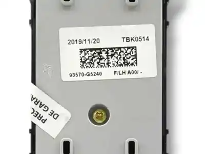 Second-hand car spare part left front power window switch for kia niro (de) 1.6 gdi hybrid oem iam references 93570g5240  