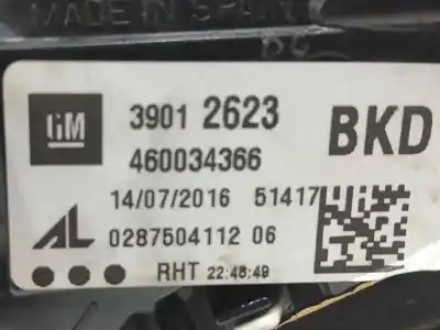 Second-hand car spare part interior left tailgate light for opel corsa d (s07) 1.4 (l08 l68) oem iam references 39012623  460034366