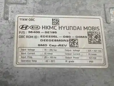 İkinci el araba yedek parçası elektronik modül için kia niro e-niro drive oem iam referansları 364000e195  