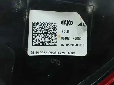 Автозапчасти б/у правый задний фонарь за hyundai i10 iii (ac3, ai3) 1.0 mpi ссылки oem iam 92402k7000  