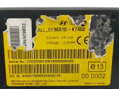 Автозапчасти б/у электронный модуль за hyundai i10 iii (ac3, ai3) 1.2 mpi ссылки oem iam 96510k7400  