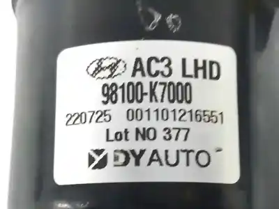Second-hand car spare part front windshield wiper motor for hyundai i10 iii (ac3, ai3) 1.2 mpi oem iam references 98100k7000  