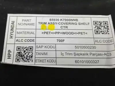 Автозапчасти б/у задний поддон за hyundai i10 iii (ac3, ai3) 1.2 mpi ссылки oem iam 85930k7000  