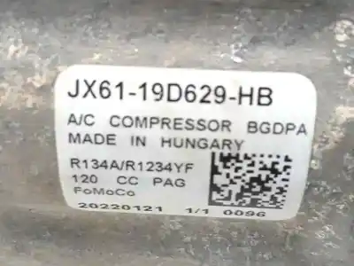 Tweedehands auto-onderdeel airconditioning compressor voor ford puma (j2k, cf7) 1.0 ecoboost oem iam-referenties jx6119d629hb  